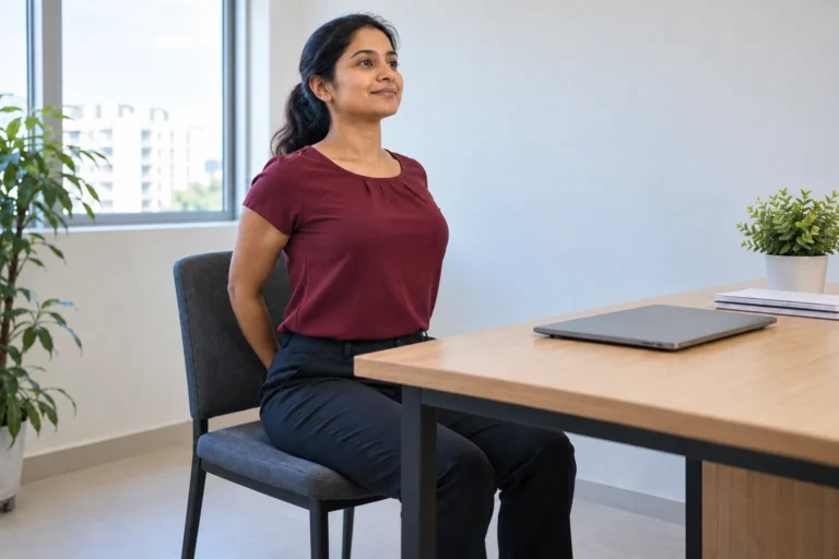 Stretches to do while sitting at your desk